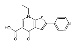7-ethyl-4,7-dihydro-4-oxo-2-(4-pyridinyl)thieno<2,3-b>pyridine-5-carboxylic acid Structure