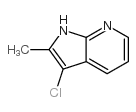 3-氯-2-甲基吡咯[2,3-B]吡啶结构式