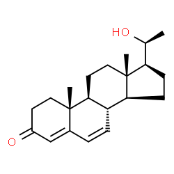 (20S)-20-Hydroxypregna-4,6-dien-3-one结构式