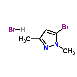 5-溴-1,3-二甲基-1H-吡唑氢溴酸盐结构式