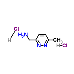 (6-methylpyridazin-3-yl)methanamine dihydrochloride Structure