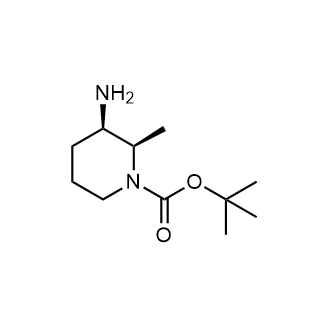 (2R,3R)-3-氨基-2-甲基哌啶-1-羧酸叔丁酯结构式