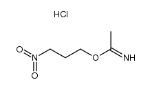 acetimidic acid 3-nitro-propyl ester, hydrochloride结构式