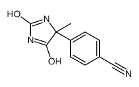 4-(4-methyl-2,5-dioxoimidazolidin-4-yl)benzonitrile结构式
