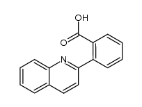2-[2]quinolyl-benzoic acid结构式