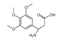 (3R)-3-amino-3-(3,4,5-trimethoxyphenyl)propanoic acid结构式