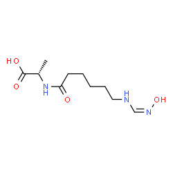 L-Alanine,N-[6-[(hydroxyiminomethyl)amino]-1-oxohexyl]- (9CI) Structure