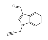 1-丙炔-2-基-1H-吲哚-3-甲醛结构式