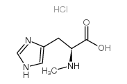 (S)-3-(1H-IMIDAZOL-4-YL)-2-(METHYLAMINO)PROPANOIC ACID HYDROCHLORIDE Structure