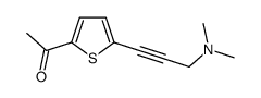 1-{5-[3-(二甲基氨基)-1-丙炔]-2-噻吩}-1-乙酮结构式