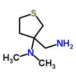 3-(氨基甲基)-N,N-二甲基-3-氨基四氢噻吩结构式
