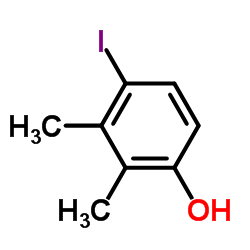 4-碘-2,3-二甲基苯酚结构式