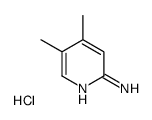 4,5-dimethylpyridin-2-amine,hydrochloride Structure