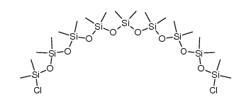 α,ω-Dichlor-octadecamethyl-nonasiloxan结构式