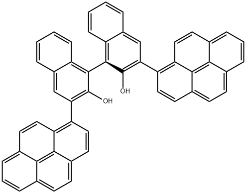 (S)-3,3'-二-1-芘基-1,1'-联萘酚结构式