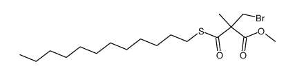 S-dodecyl O-methyl 2-(bromomethyl)-2-methylmonothiomalonate Structure