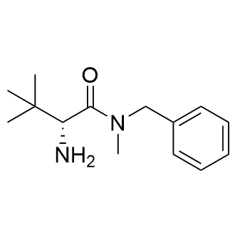 (R)-2-氨基-N-苄基-N,3,3-三甲基丁酰胺结构式