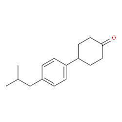 4-(4-异丁基苯基)环己酮结构式