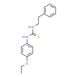 3-(4-ethoxyphenyl)-1-(2-phenylethyl)thiourea结构式