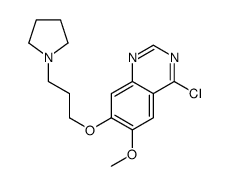 4-氯-6-甲氧基-7-(3-(吡咯烷-1-基)丙氧基)喹唑啉结构式
