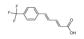 2,4-Pentadienoic acid, 5-[4-(trifluoromethyl)phenyl]-, (2E,4E)- Structure