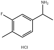 1-(3-氟-4-甲基苯基)乙胺盐酸盐结构式
