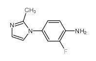 2-FLUORO-4-(2-METHYL-IMIDAZOL-1-YL)-PHENYLAMINE Structure