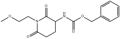 (1-(2-甲氧基乙基)-2,6-二氧代哌啶-3-基)氨基甲酸苄酯结构式