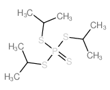 Phosphorotetrathioicacid, tris(1-methylethyl) ester Structure