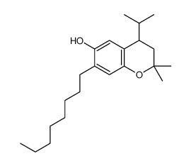 3,4-dihydro-4-isopropyl-2,2-dimethyl-7-octyl-2H-1-benzopyran-6-ol Structure