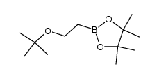 2-(2-tert-butoxyethyl)-4,4,5,5-tetramethyl-1,3,2-dioxaborolane Structure