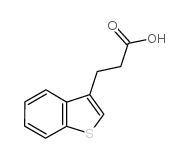 3-(苯并[b]噻吩-3-基)丙酸结构式