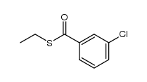 3-Chlorothiobenzoic acid S-ethyl ester结构式