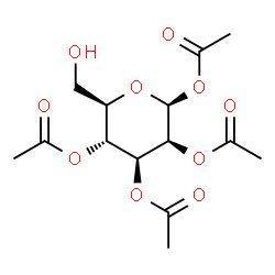 β-D-Mannopyranose 1,2,3,4-tetraacetate Structure