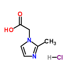 2-(2-甲基-1H-咪唑-1-基)乙酸盐酸盐结构式