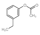 Phenol, 3-ethyl-,1-acetate Structure