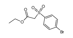ethyl 2-((4-bromophenyl)sulfonyl)acetate结构式