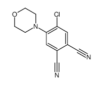 4-chloro-5-morpholin-4-ylbenzene-1,2-dicarbonitrile Structure
