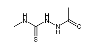 2-acetyl-N-methylhydrazinecarbothioamide Structure