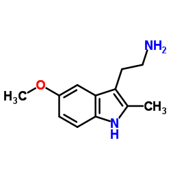 2-(5-Methoxy-2-methyl-1H-indol-3-yl)ethanamine结构式