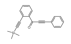 3-phenyl-1-{2-[(trimethylsilyl)ethynyl]phenyl}prop-2-yn-1-one结构式