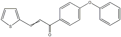 (E)-1-(4-phenoxyphenyl)-3-(2-thienyl)-2-propen-1-one Structure