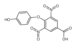 4-(4-hydroxy-phenoxy)-3,5-dinitro-benzoic acid结构式