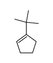 1-tert-butylcyclopentene Structure