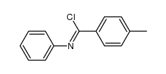 N-(chloro(p-tolyl)methylene)benzenamine结构式