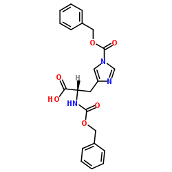 N,1-Bis[(benzyloxy)carbonyl]-L-histidine结构式