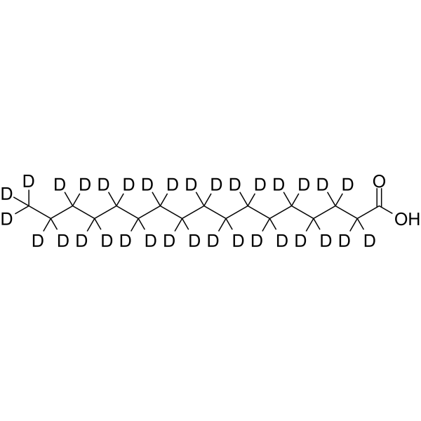 Heptadecanoic acid-d33 Structure