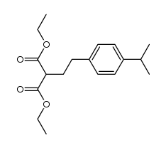 (4-isopropyl-phenethyl)-malonic acid diethyl ester结构式