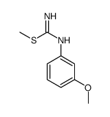 methyl N'-(3-methoxyphenyl)carbamimidothioate结构式