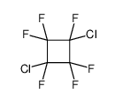 1,3-dichloro-1,2,2,3,4,4-hexafluorocyclobutane Structure